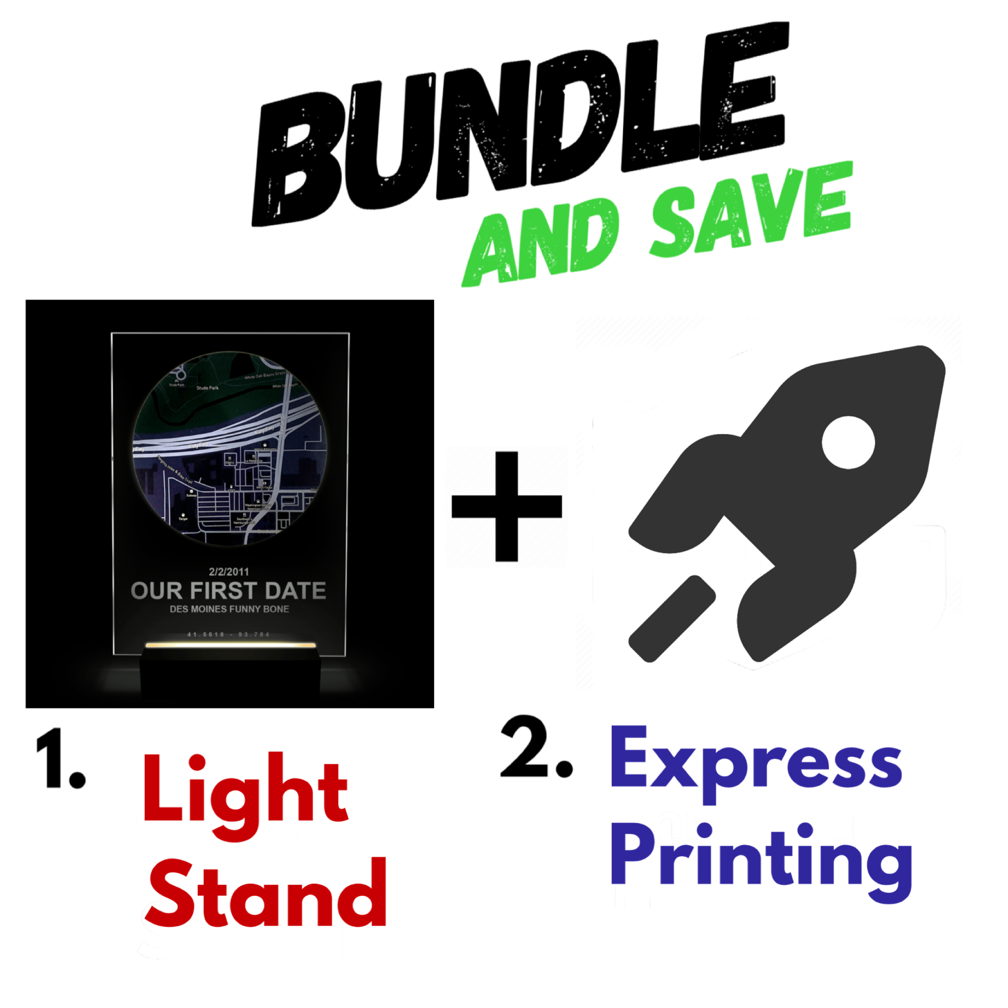 BUNDLE: Light Stand + Express Printing